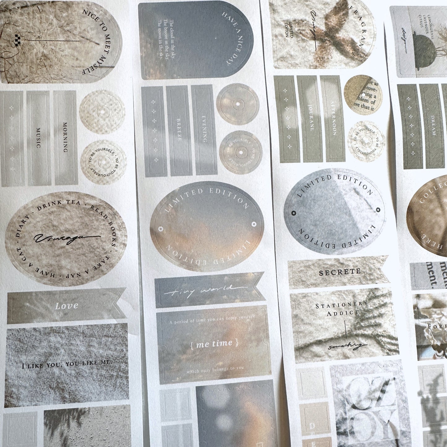 Breezy Studio - COZY # in Progress kiss-cut paper tape SAMPLES