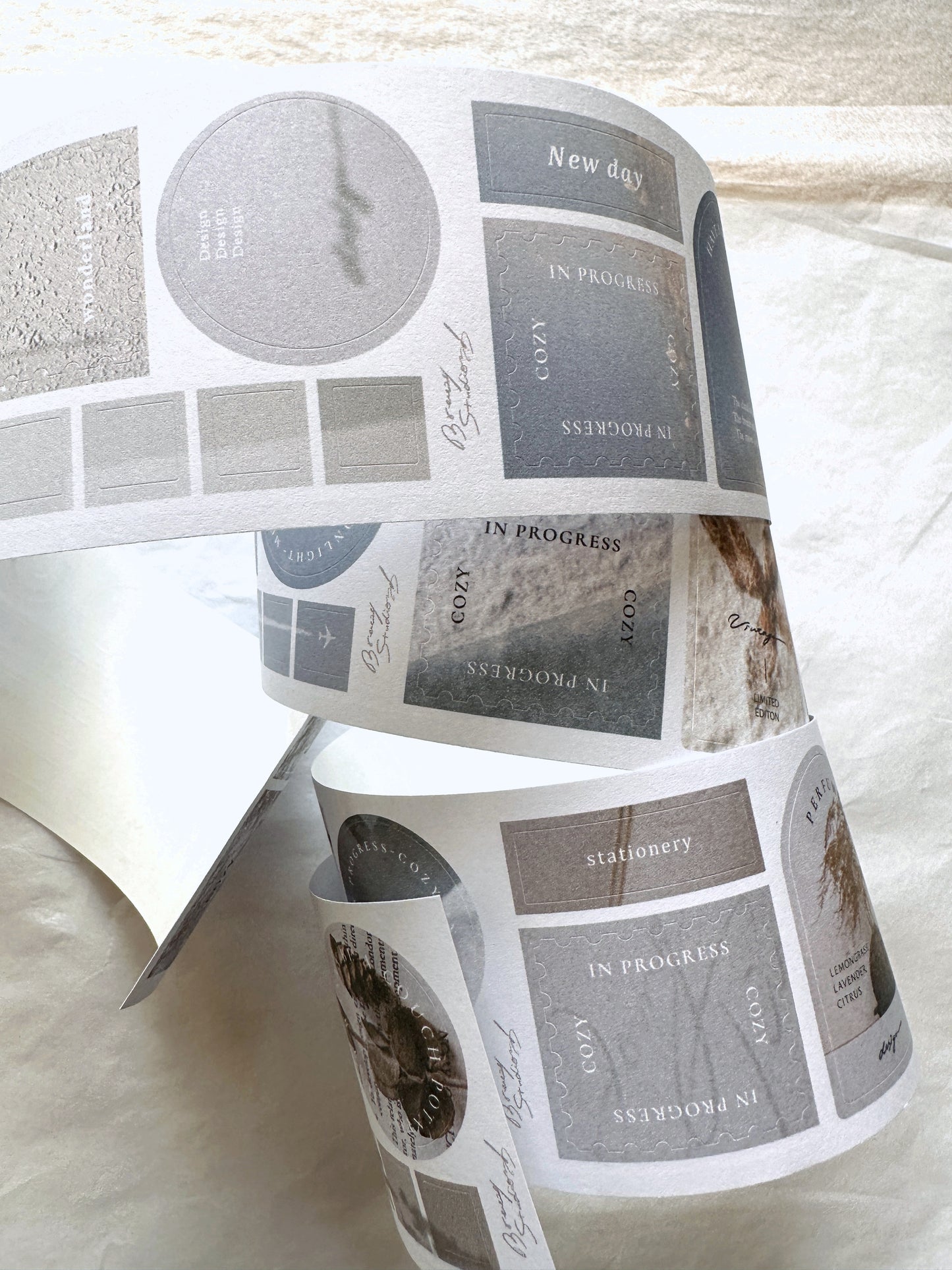 Breezy Studio - COZY # in Progress kiss-cut paper tape SAMPLES