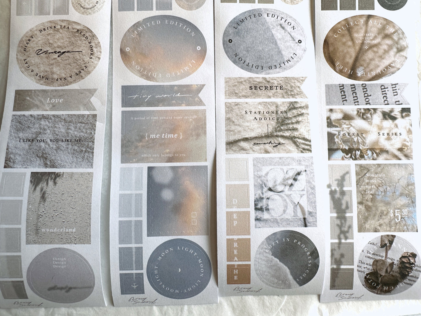 Breezy Studio - COZY # in Progress kiss-cut paper tape SAMPLES