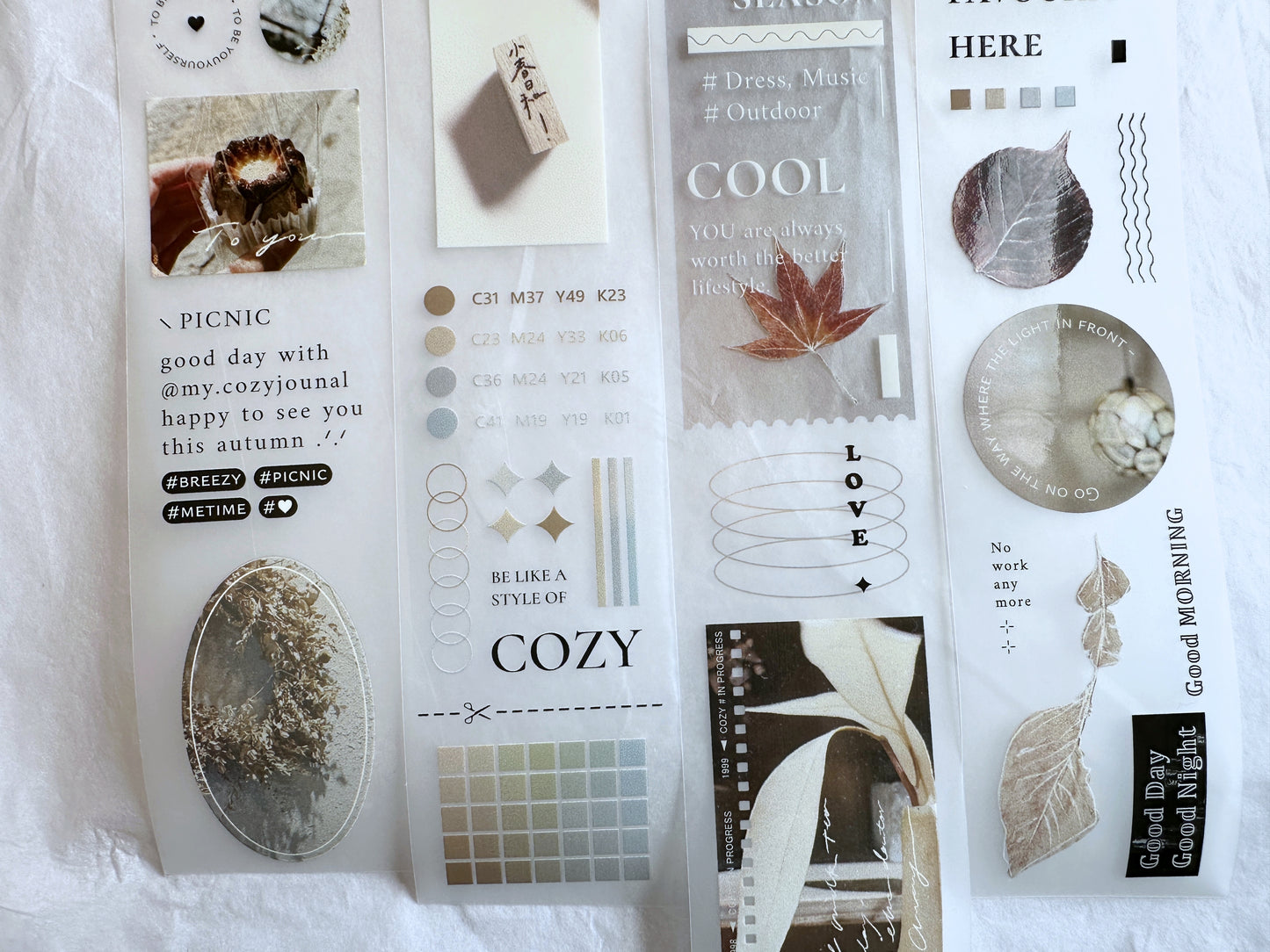Breezy Studio - COZY # in Progress PET tape SAMPLES