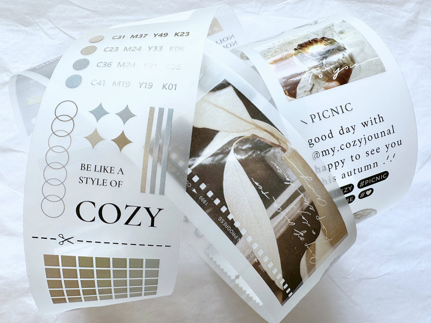 Breezy Studio - COZY # in Progress PET tape SAMPLES