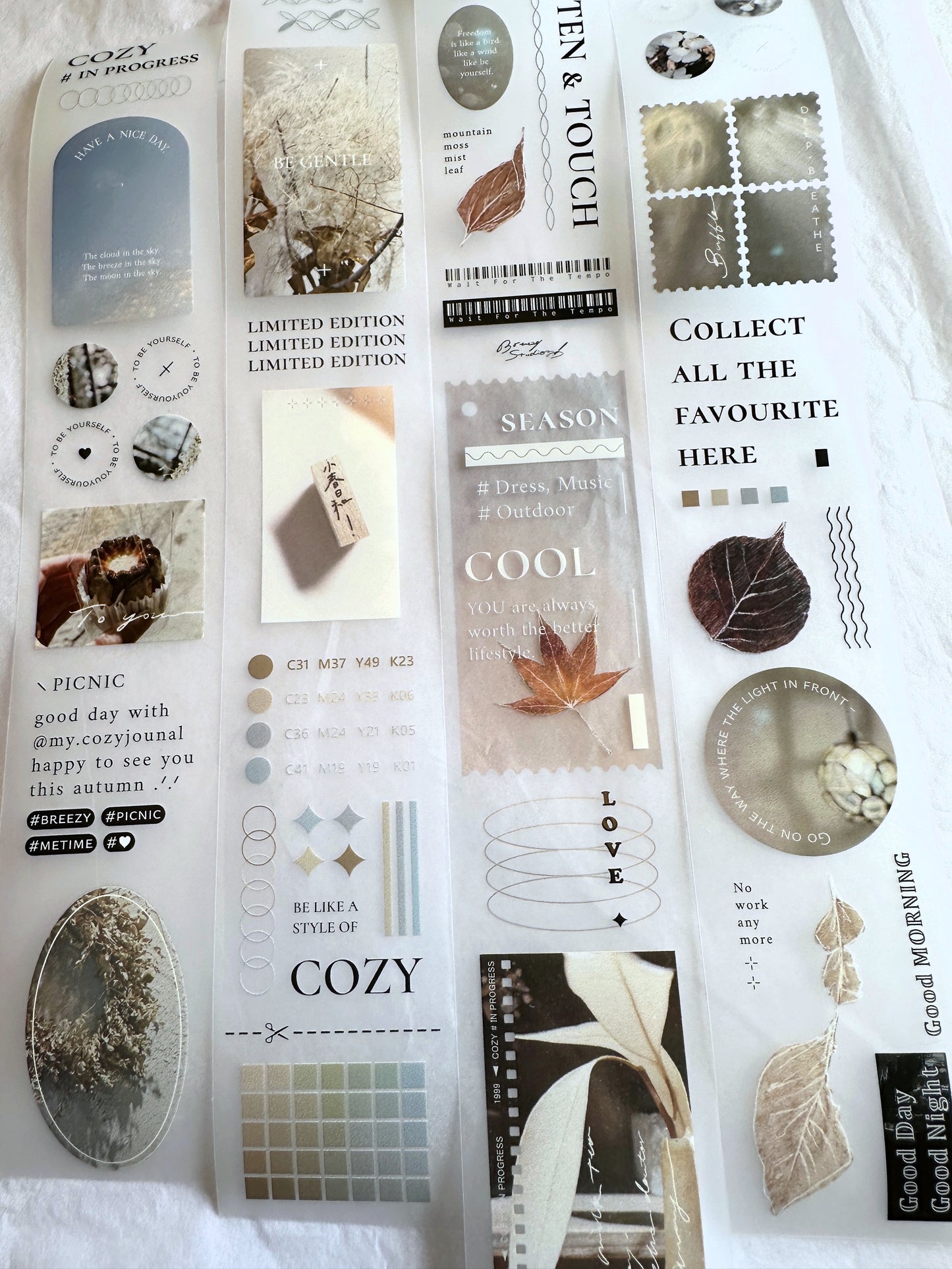 Breezy Studio - COZY # in Progress PET tape SAMPLES