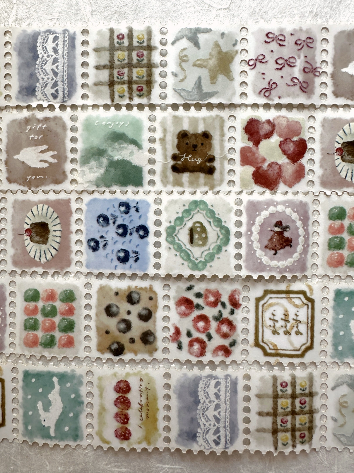 Breezy Studio - Fluffy stamp-style tracing paper tape SAMPLES
