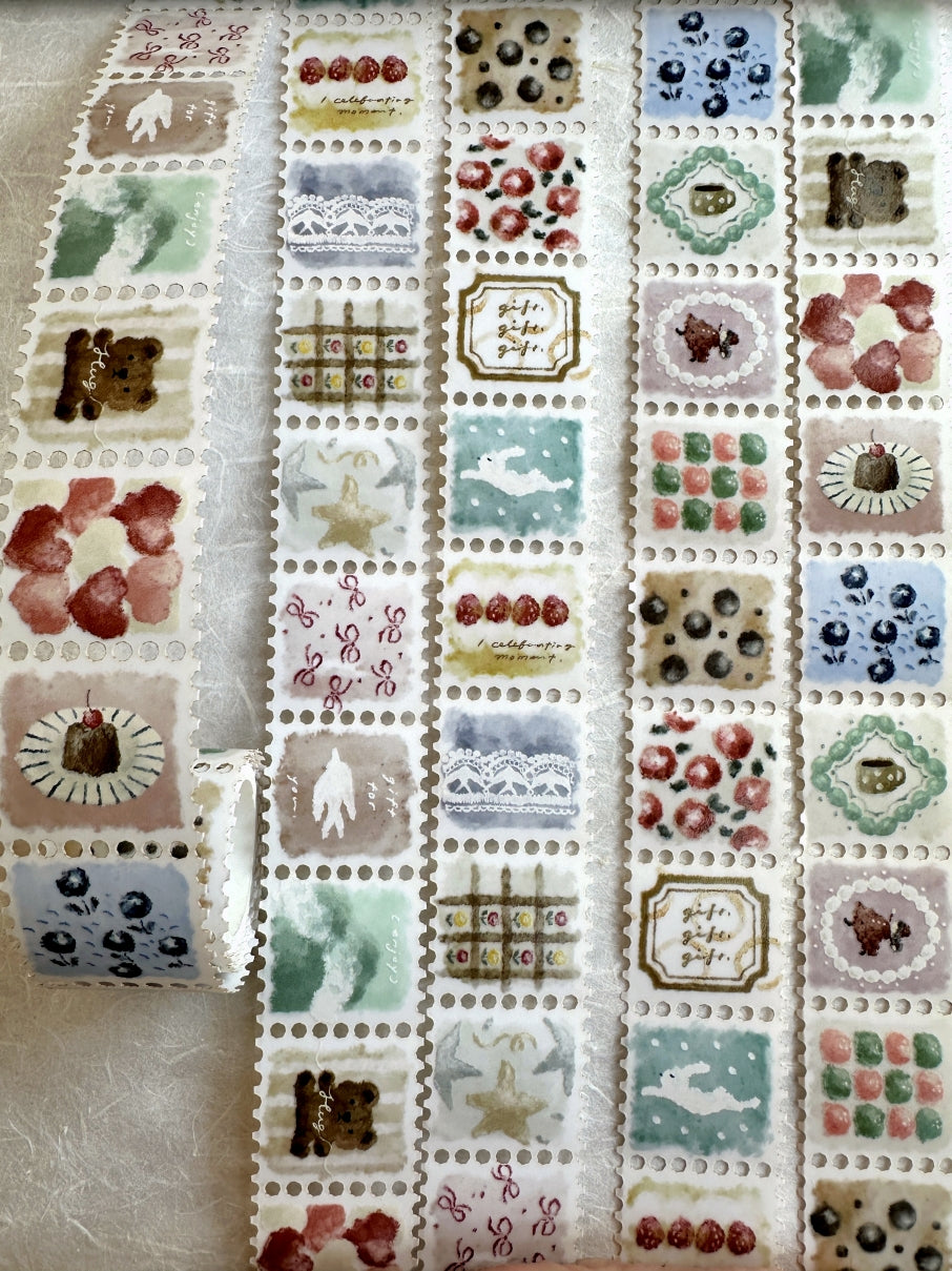 Breezy Studio - Fluffy stamp-style tracing paper tape SAMPLES