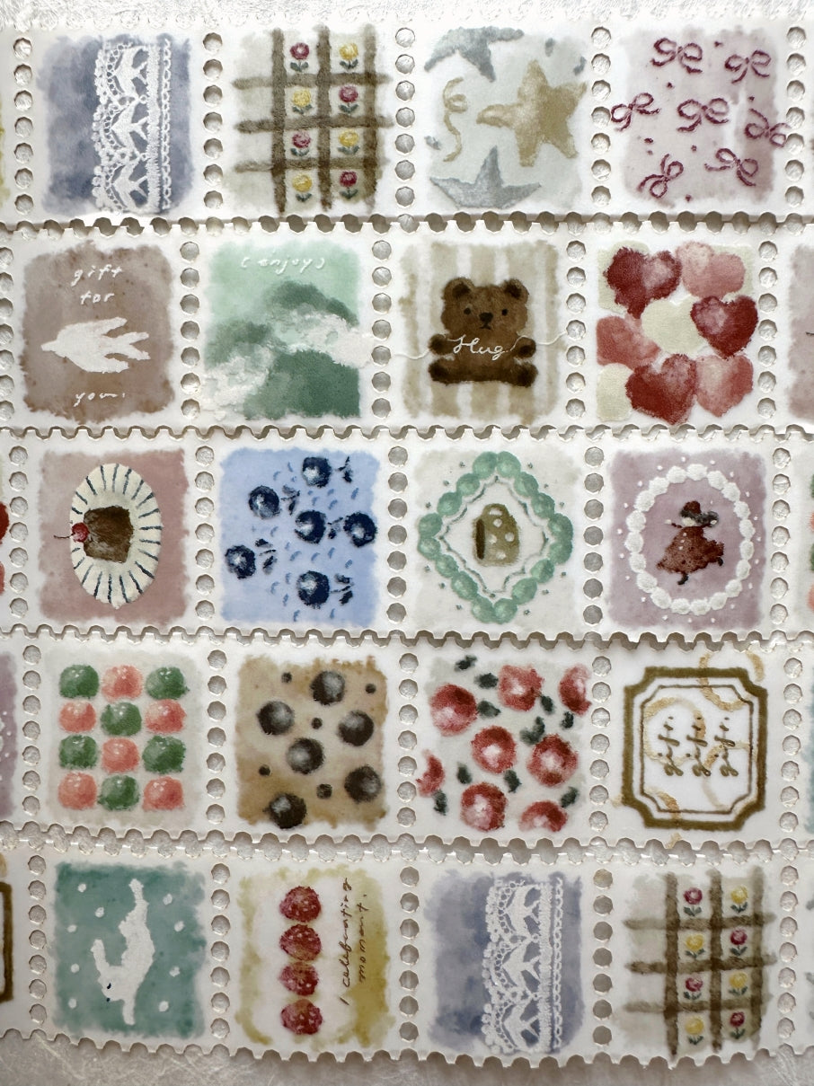 Breezy Studio - Fluffy stamp-style tracing paper tape SAMPLES