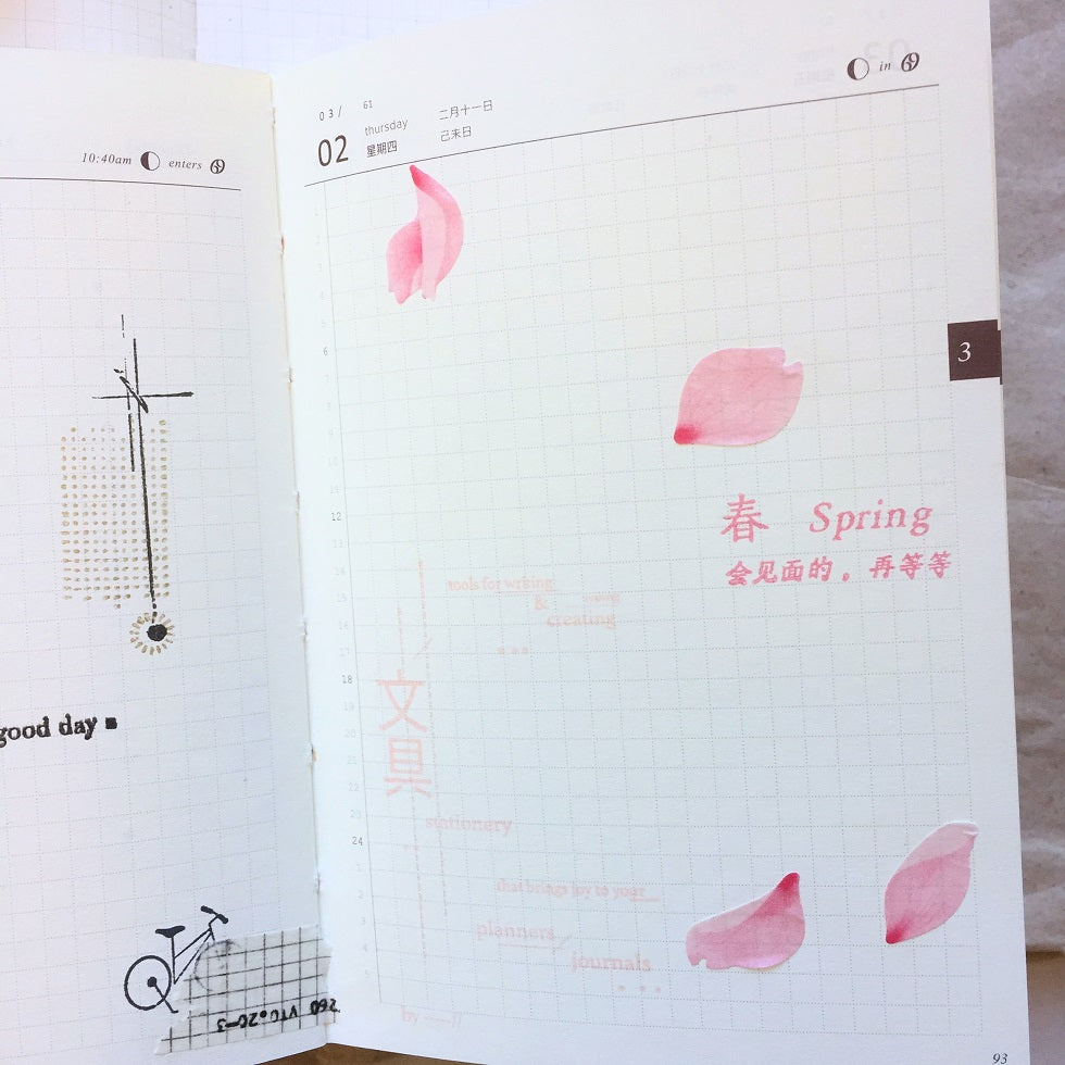 Bande - assorted petal masking sticker roll SAMPLES