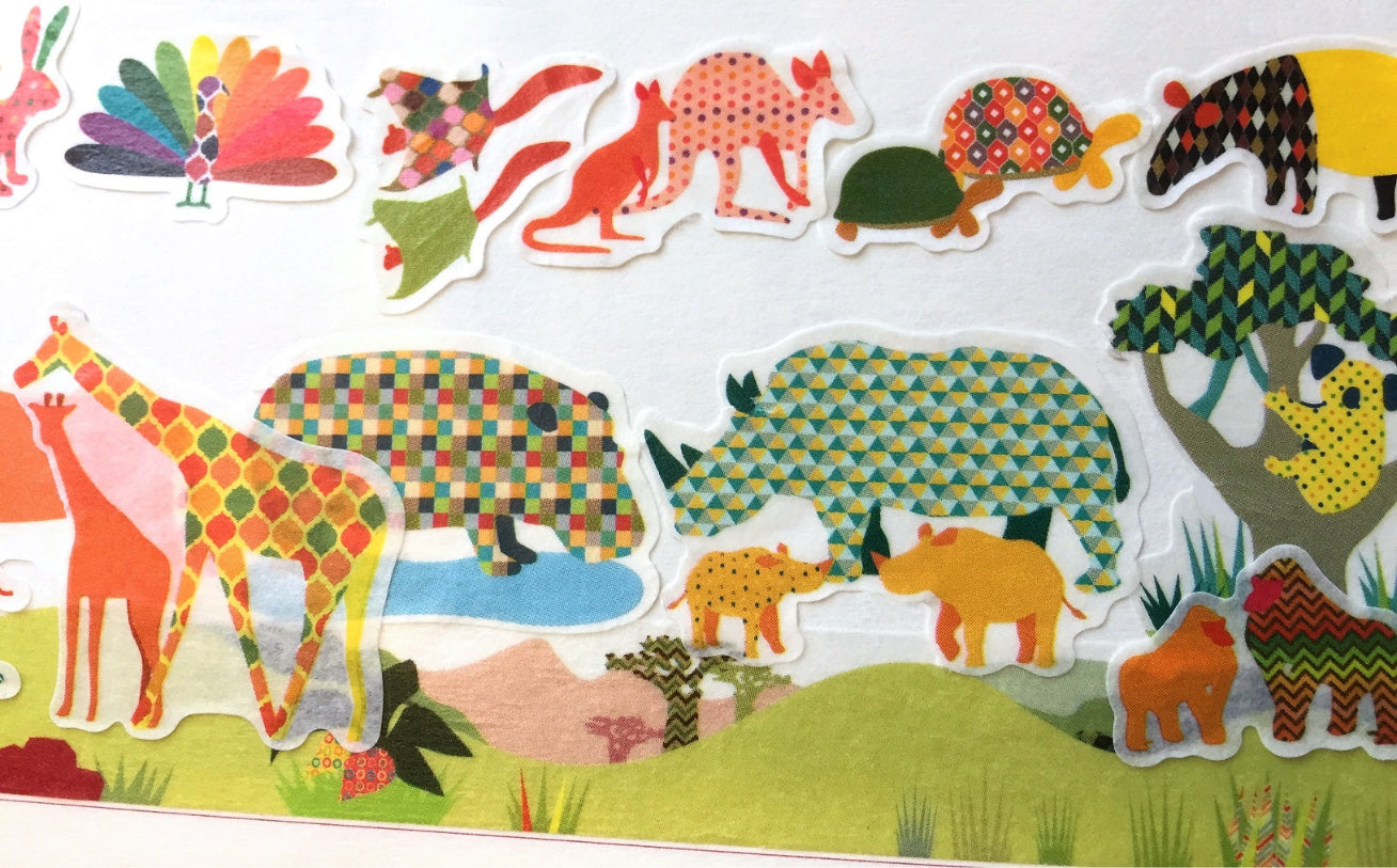 Bande - assorted animal masking sticker roll SAMPLES