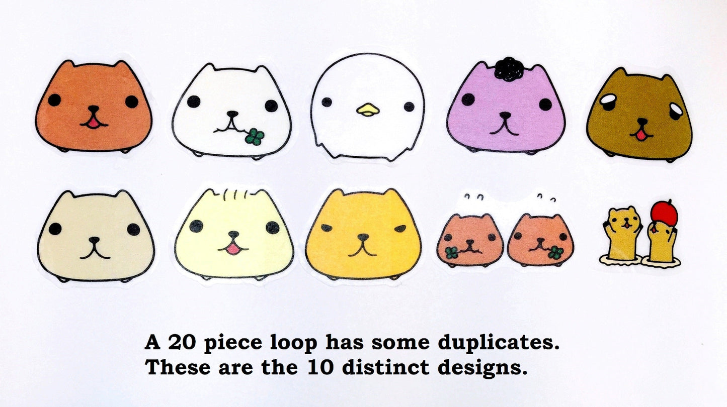 Bande - assorted animal masking sticker roll SAMPLES