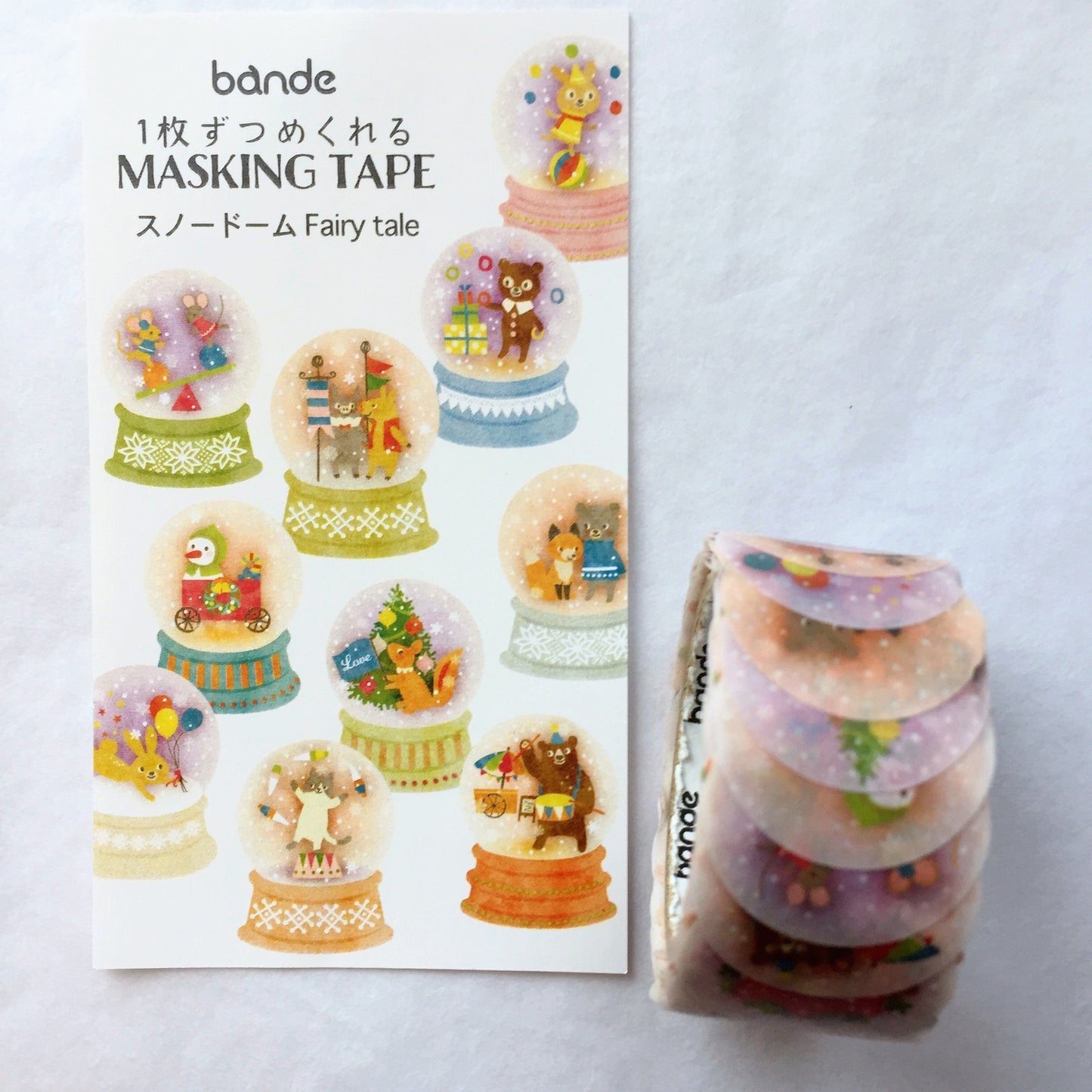 Bande - Fairy Tale Snow Globes masking sticker roll SAMPLES