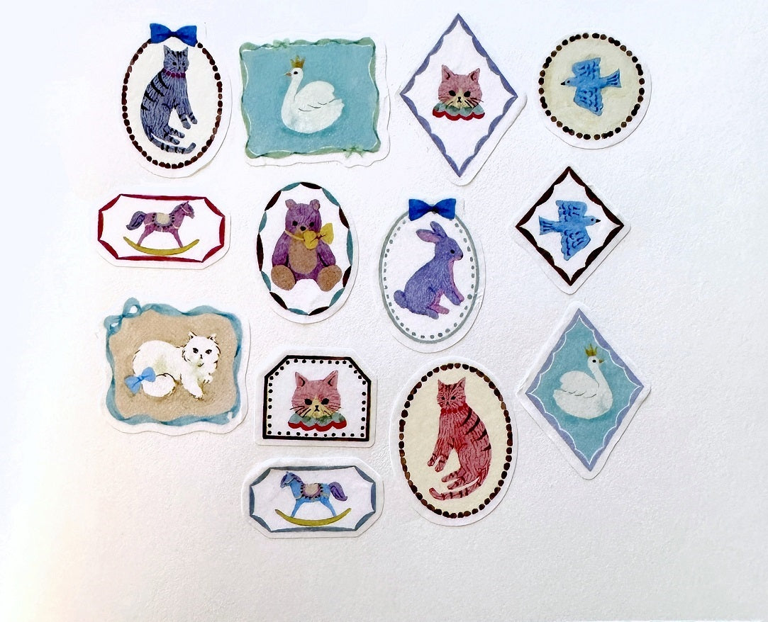 Bande - assorted animal masking sticker roll SAMPLES