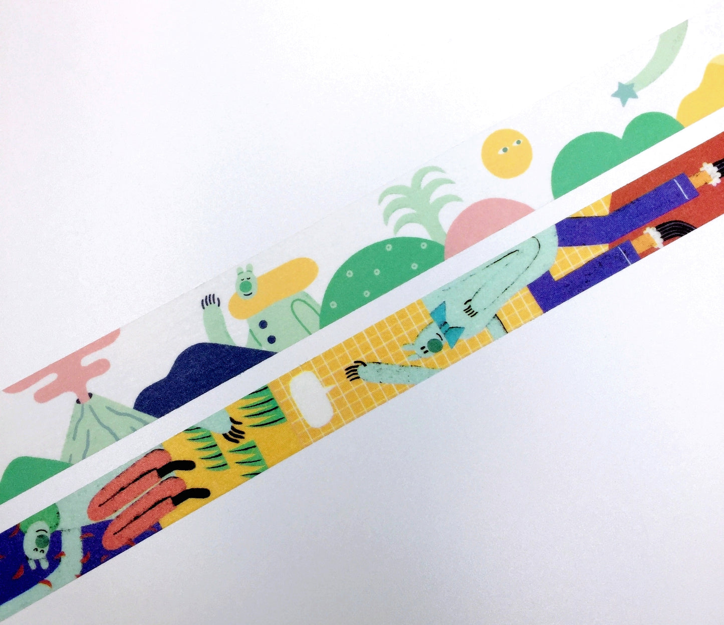 Baozi Studio - I'm Listening & Superbear [discontinued] washi tape SAMPLES