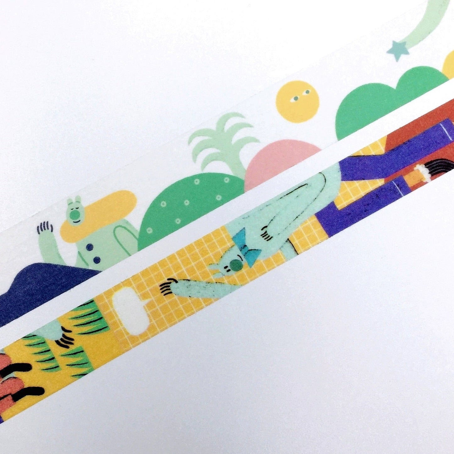 Baozi Studio - I'm Listening & Superbear [discontinued] washi tape SAMPLES