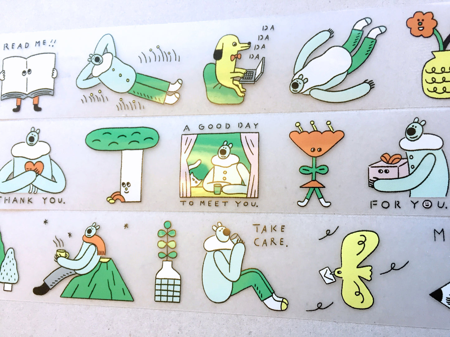 Baozi Studio - Superbear Notes PET tape SAMPLES