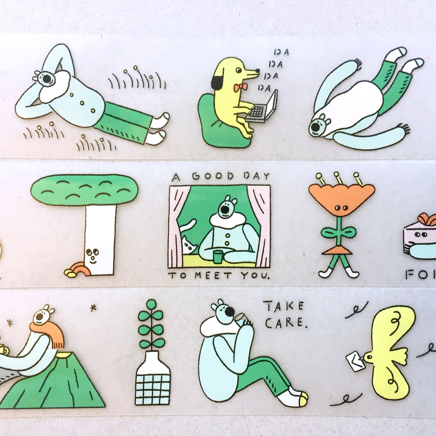 Baozi Studio - Superbear Notes PET tape SAMPLES