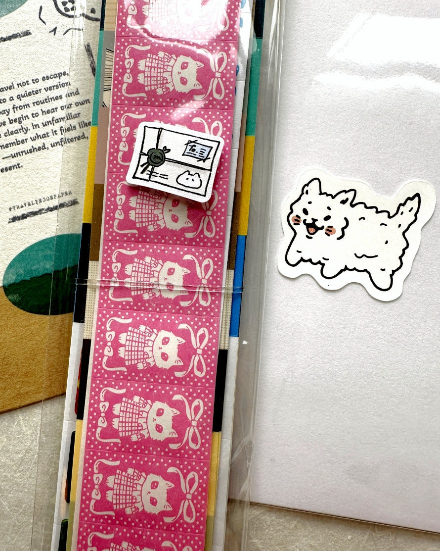 Mewmewbeam - Letter kiss-cut paper tape SAMPLES