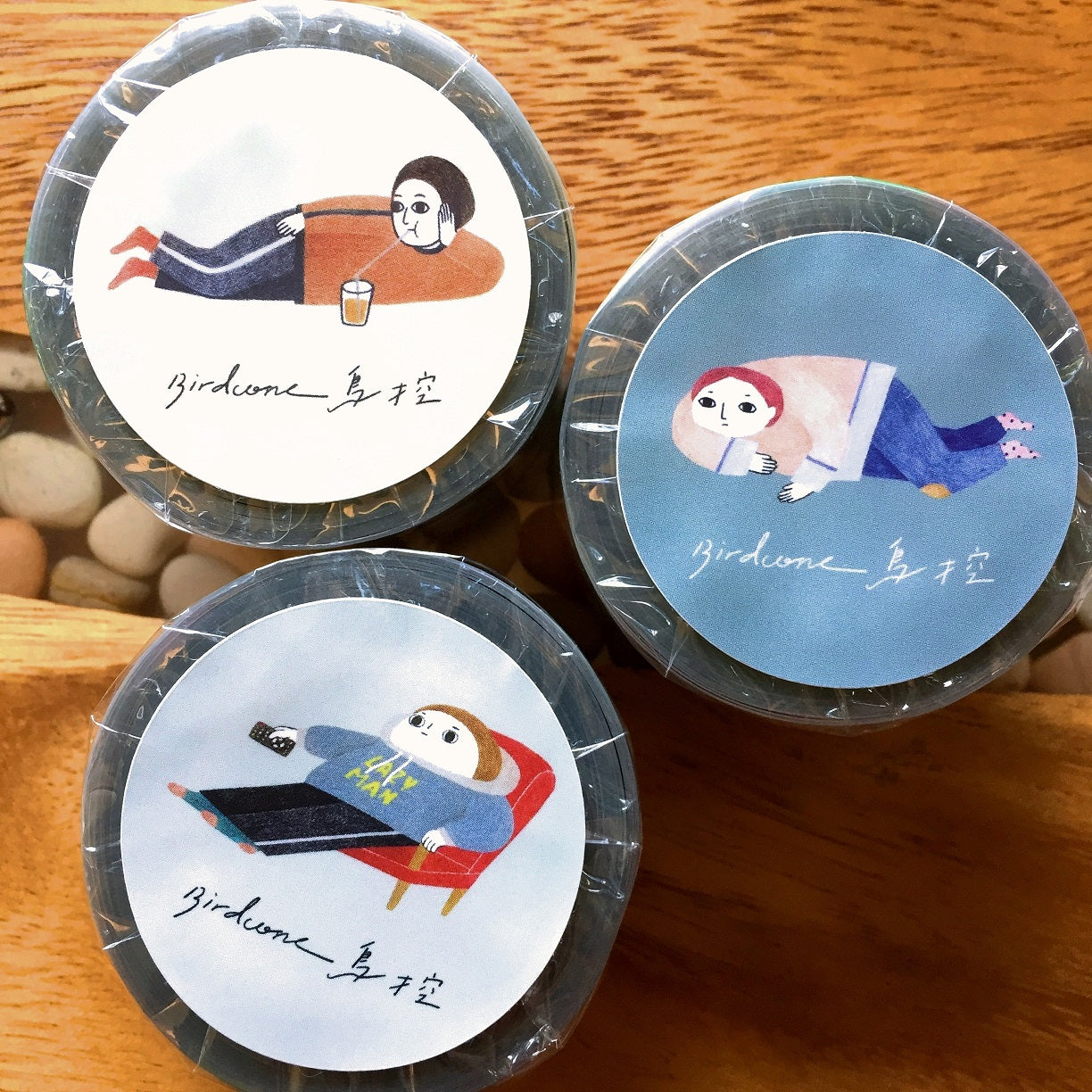 Birdcone - Giving Up on Life PET & washi tape SAMPLES