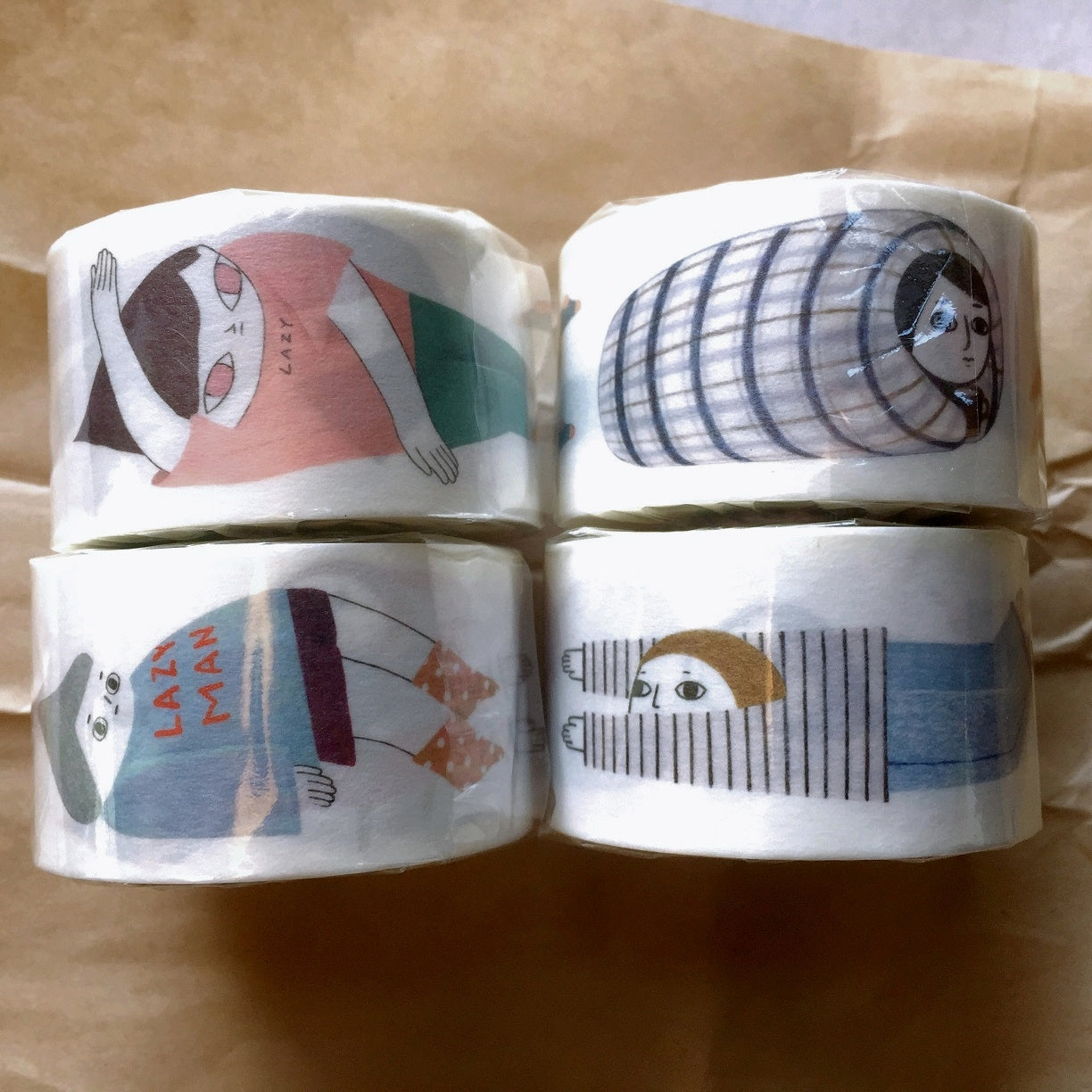 Birdcone - Lay Flat Days washi tape SAMPLES