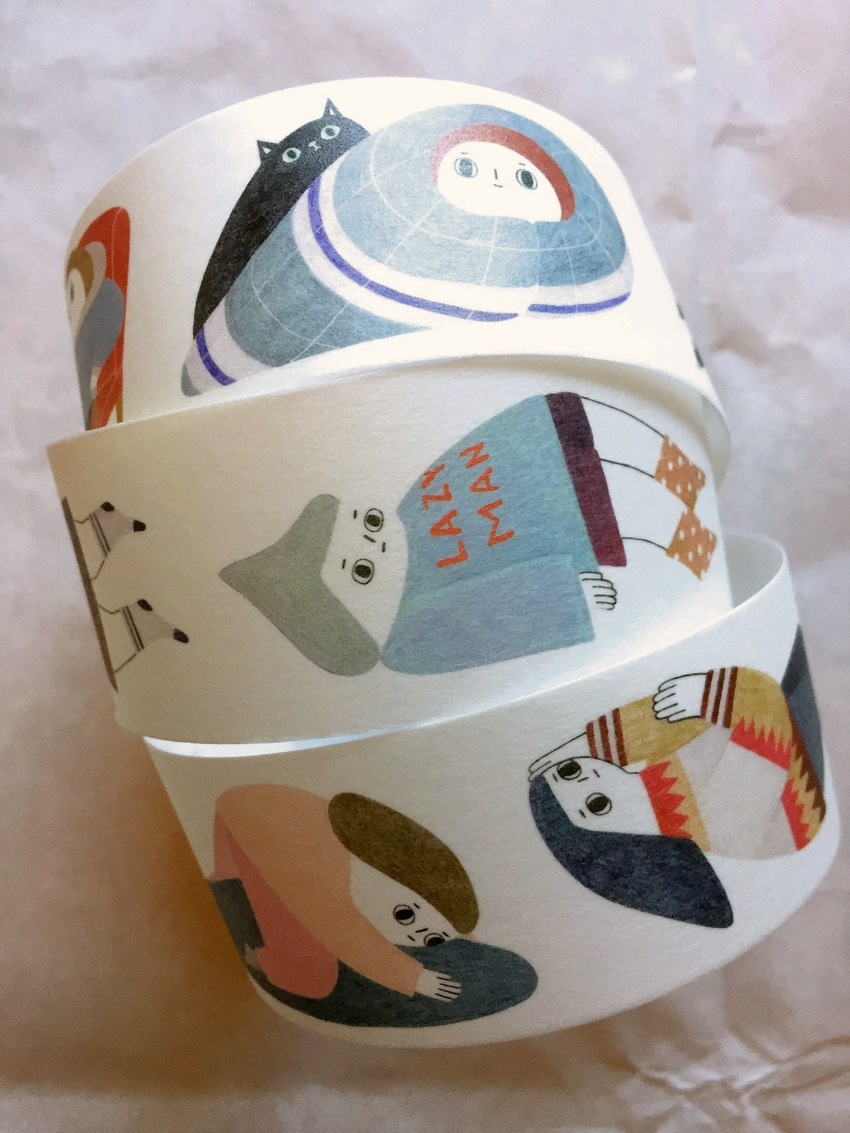 Birdcone - Lazy Life PET & washi tape SAMPLES