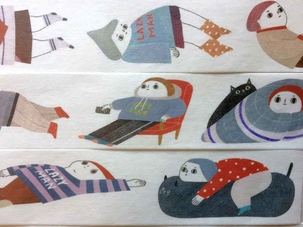 Birdcone - Lazy Life PET & washi tape SAMPLES
