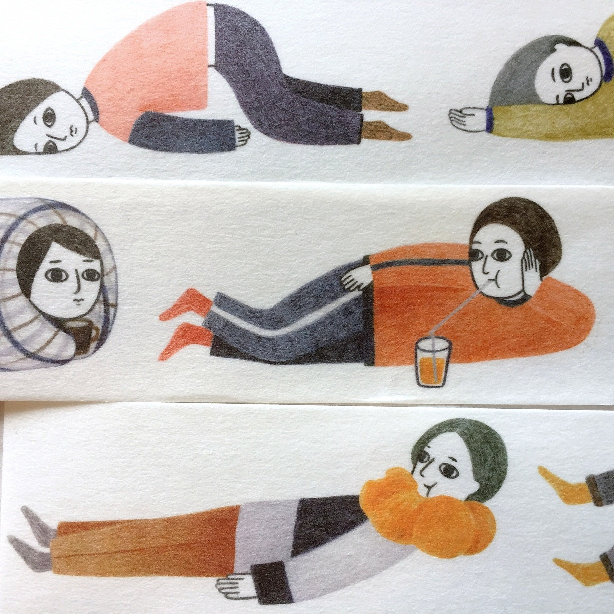 Birdcone - Lazy Man PET & washi tape SAMPLES