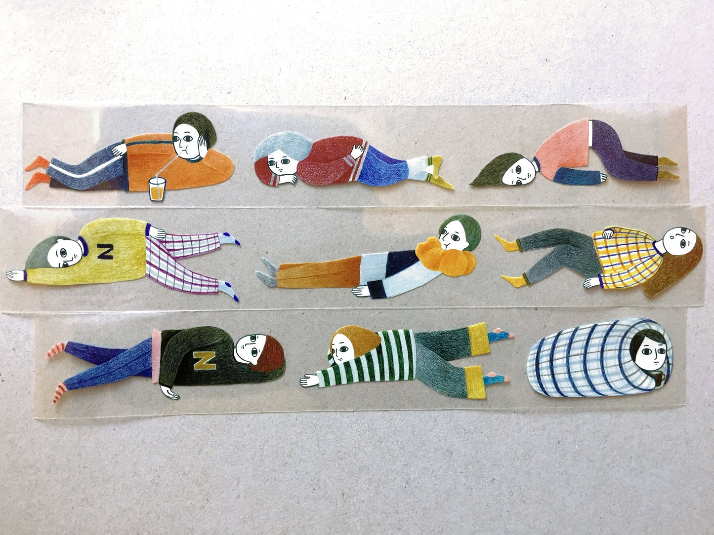 Birdcone - Lazy Man PET & washi tape SAMPLES