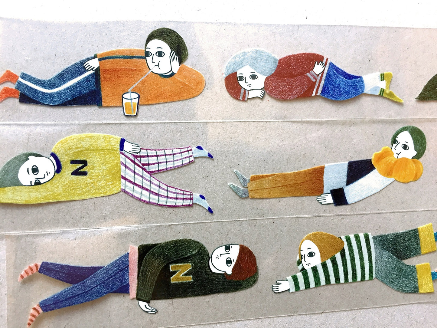 Birdcone - Lazy Man PET & washi tape SAMPLES