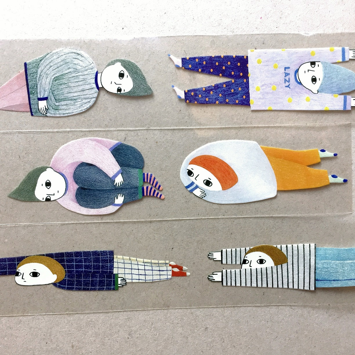 Birdcone - Giving Up on Life PET & washi tape SAMPLES