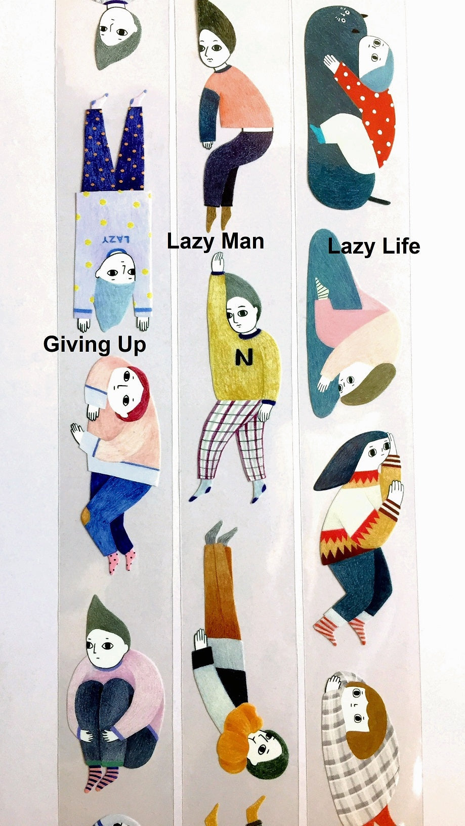 Birdcone - Giving Up on Life PET & washi tape SAMPLES
