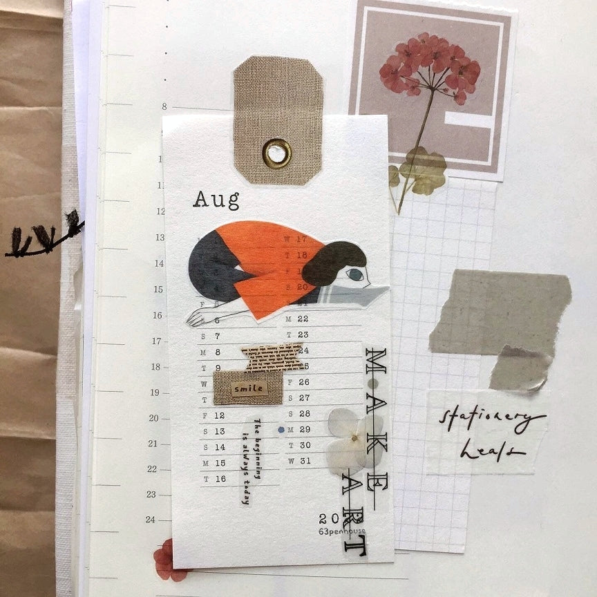 Birdcone - Lay Flat Days washi tape SAMPLES