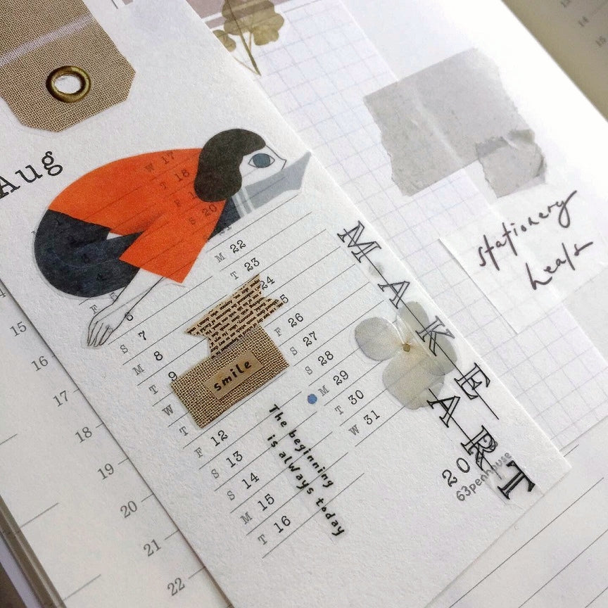 Birdcone - Lay Flat Days washi tape SAMPLES