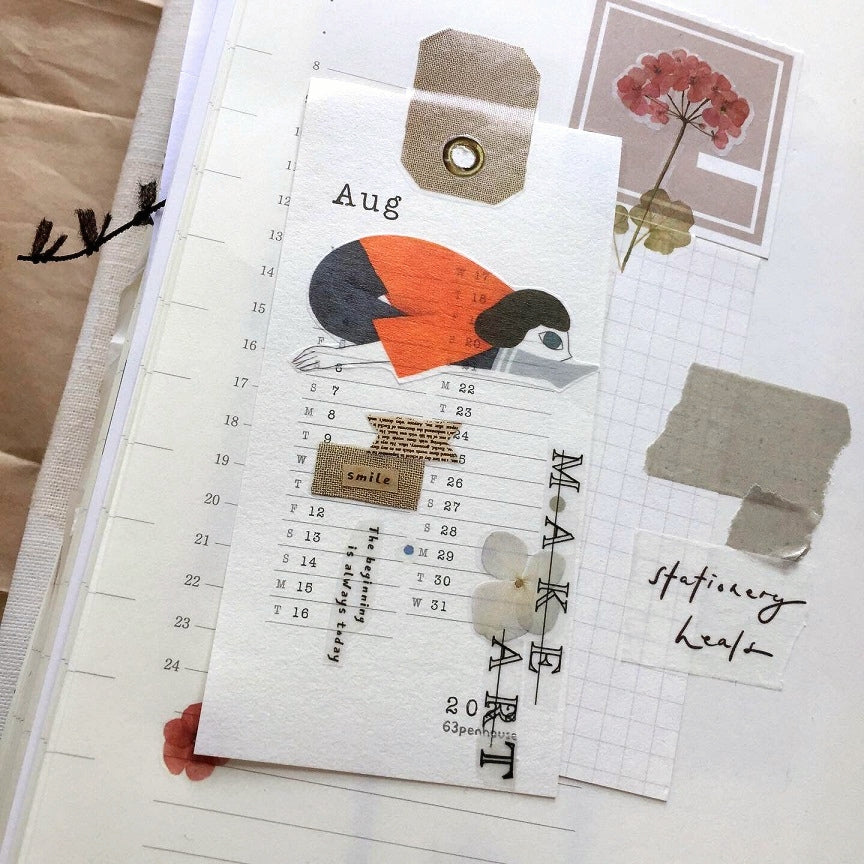 Birdcone - Lay Flat Days washi tape SAMPLES