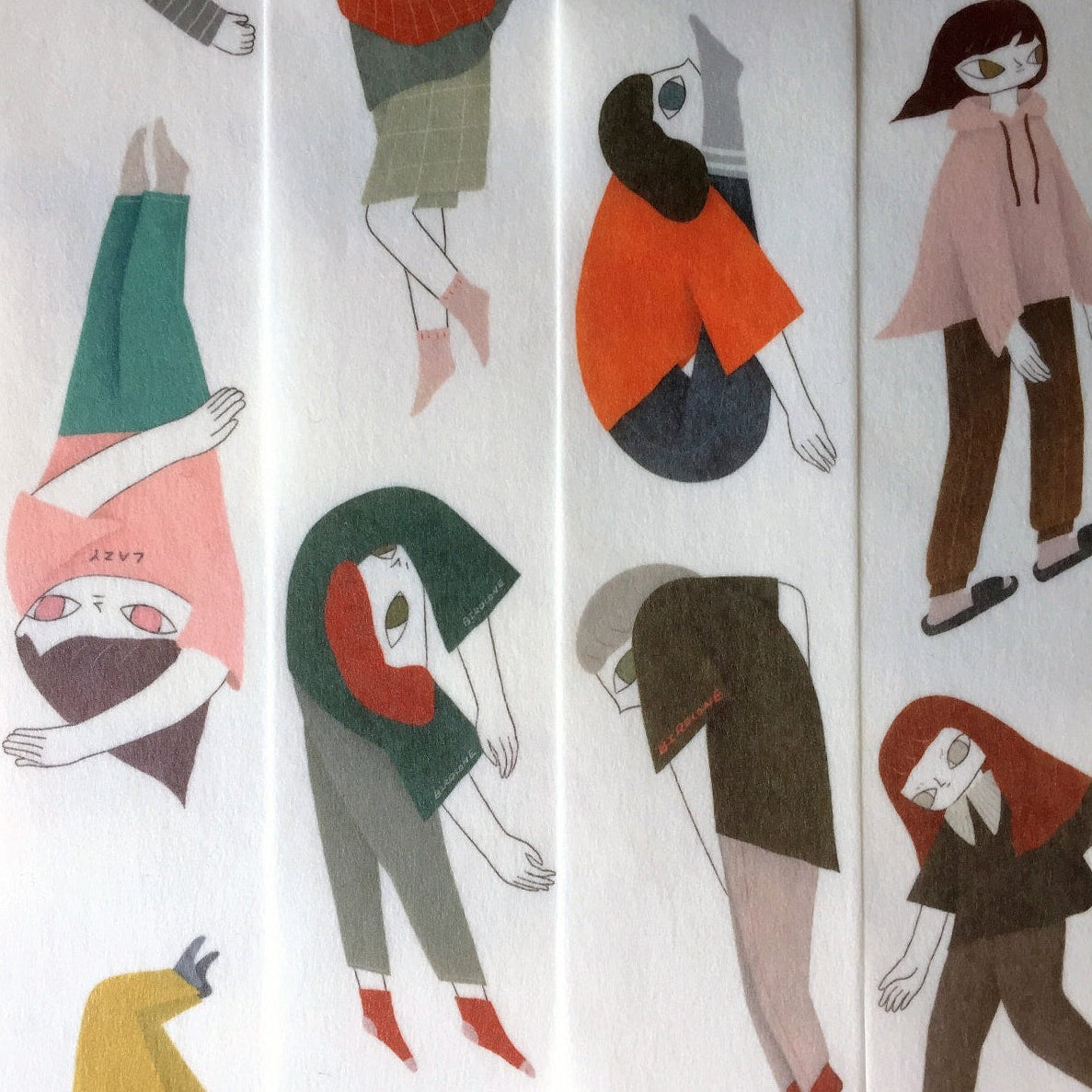 Birdcone - Lay Flat Days washi tape SAMPLES
