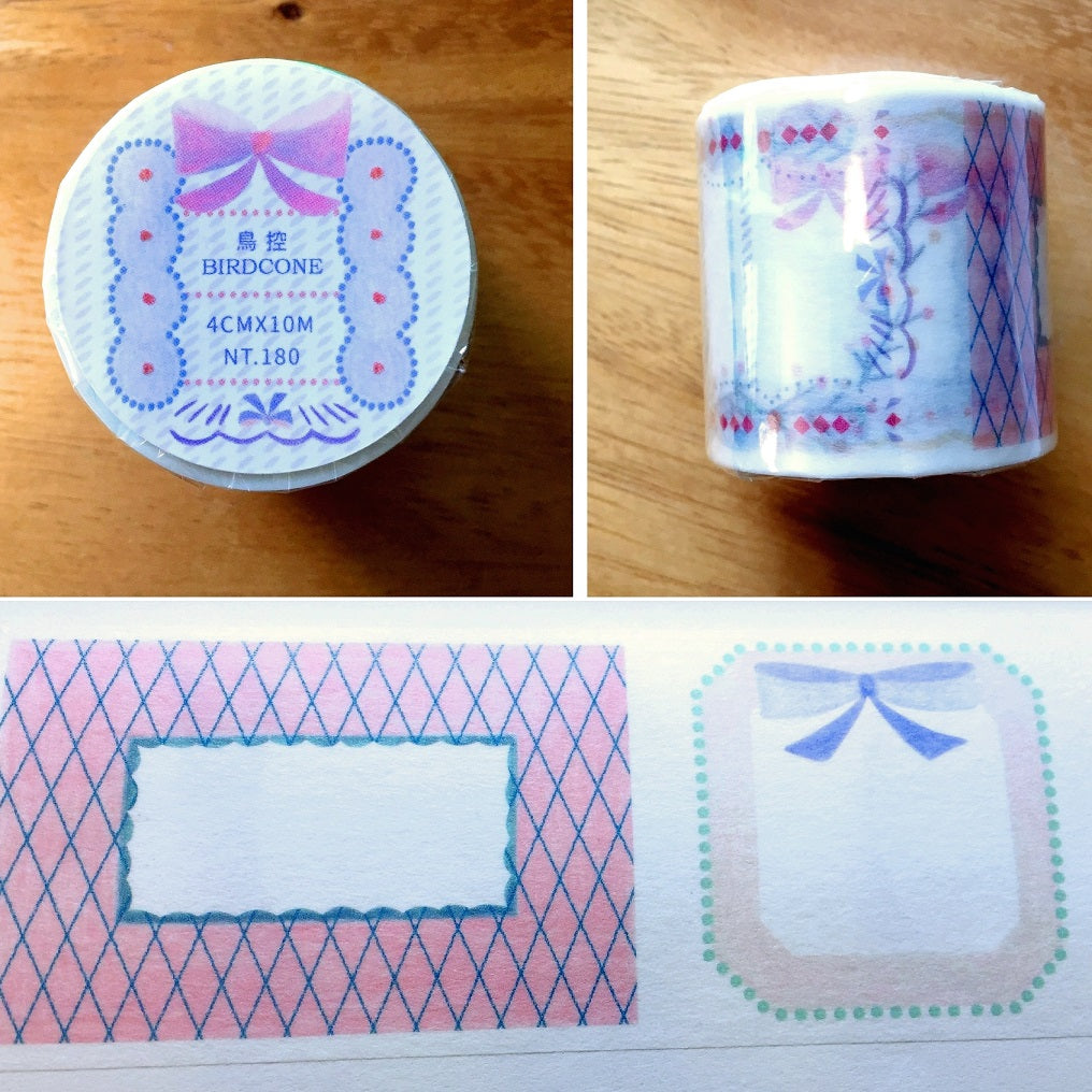 Birdcone - Flower Border washi tape SAMPLES