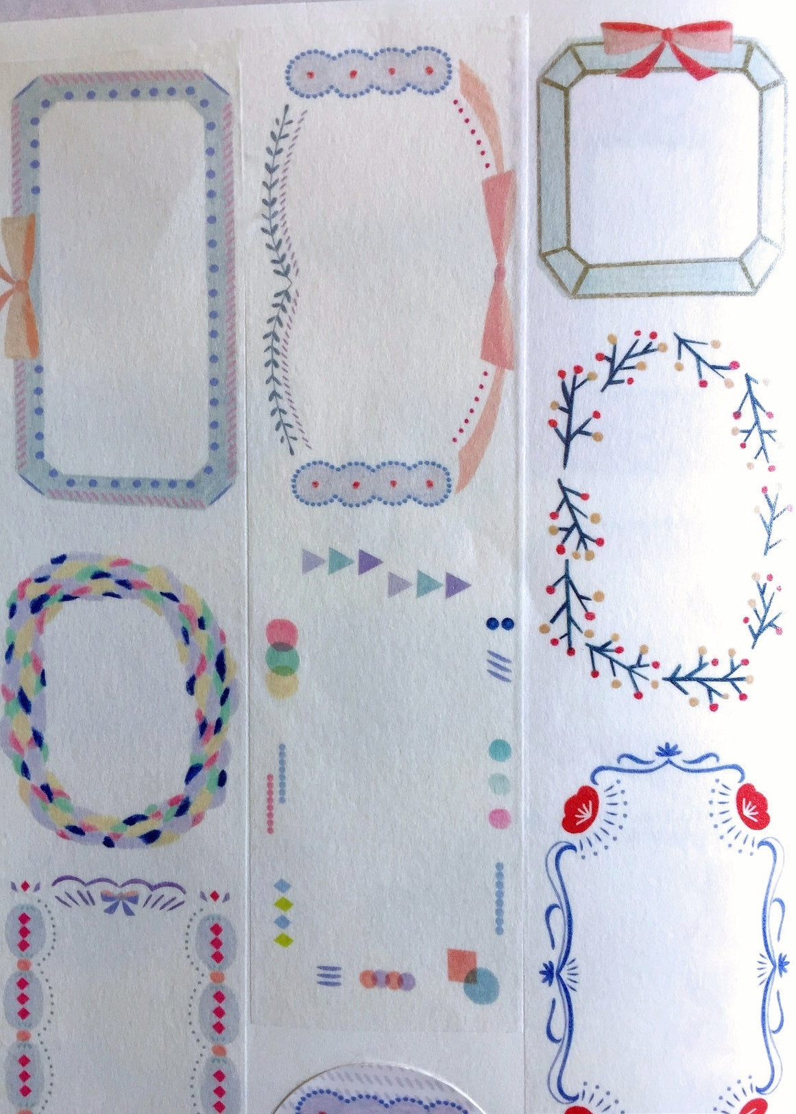 Birdcone - Flower Border washi tape SAMPLES