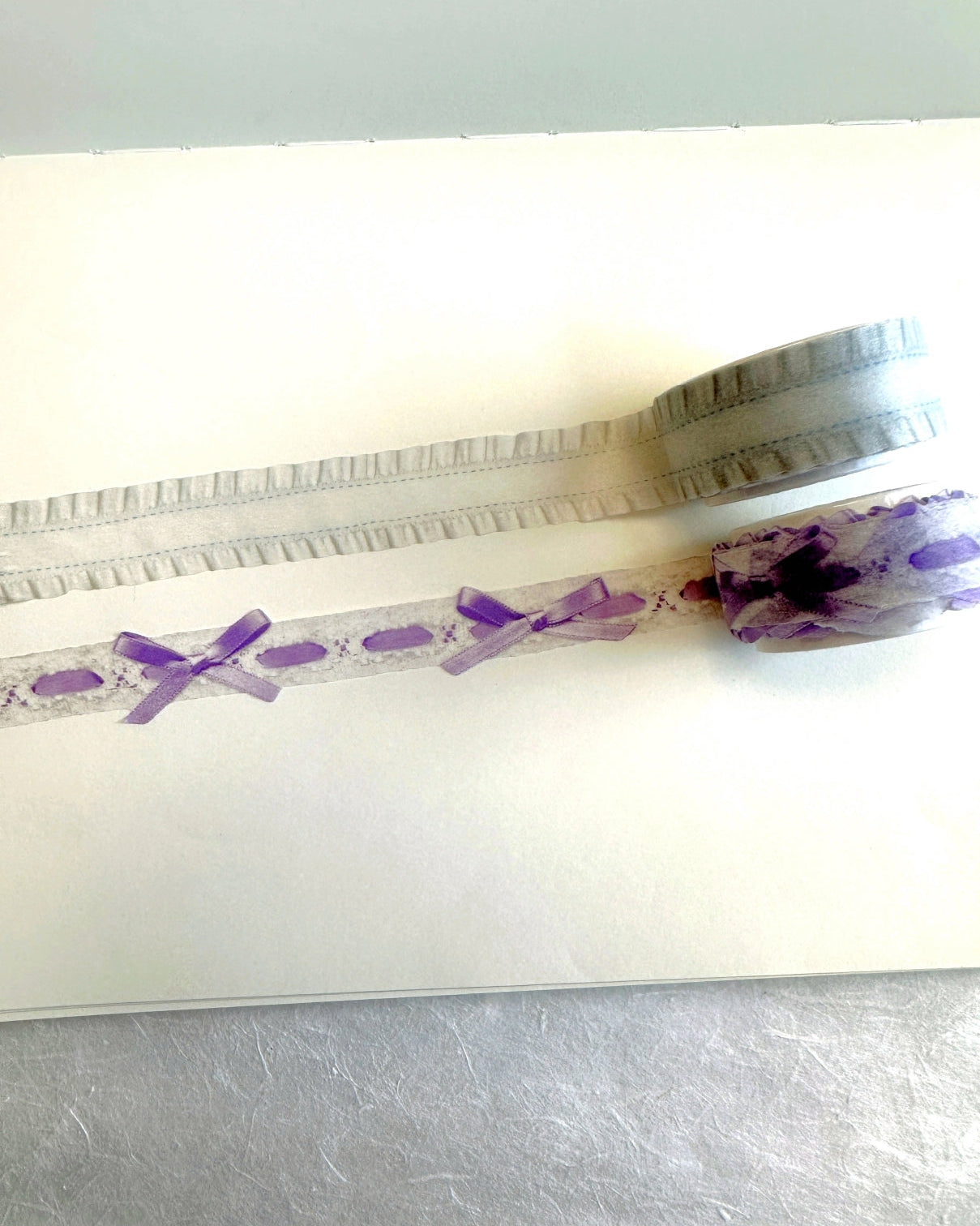 BOKI - Frill Ribbon & Eyelet Lace washi tape SAMPLES