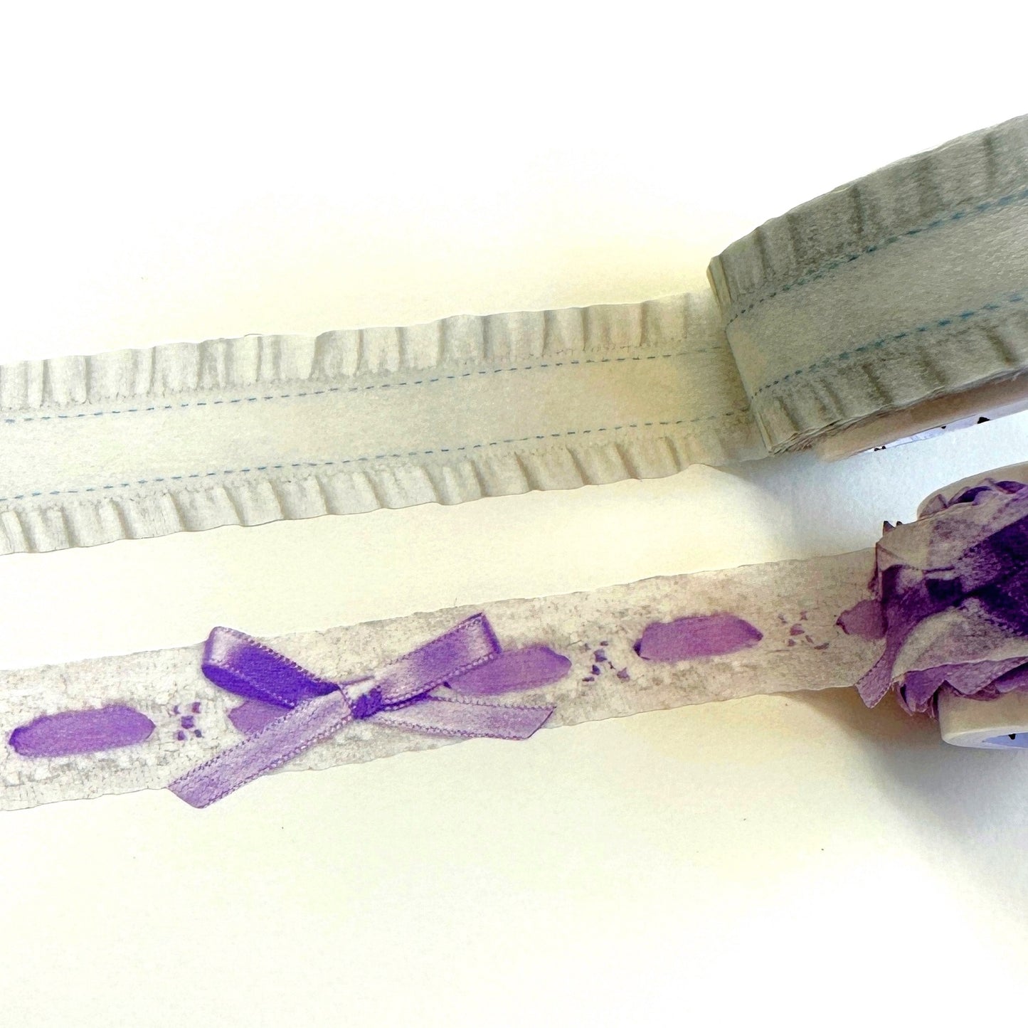 BOKI - Frill Ribbon & Eyelet Lace washi tape SAMPLES