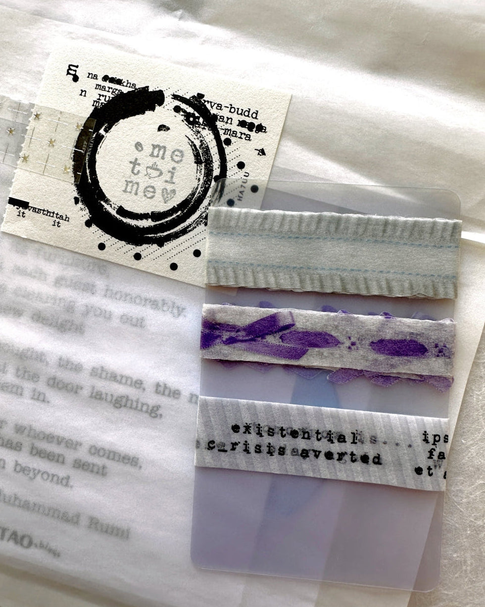 BOKI - Frill Ribbon & Eyelet Lace washi tape SAMPLES