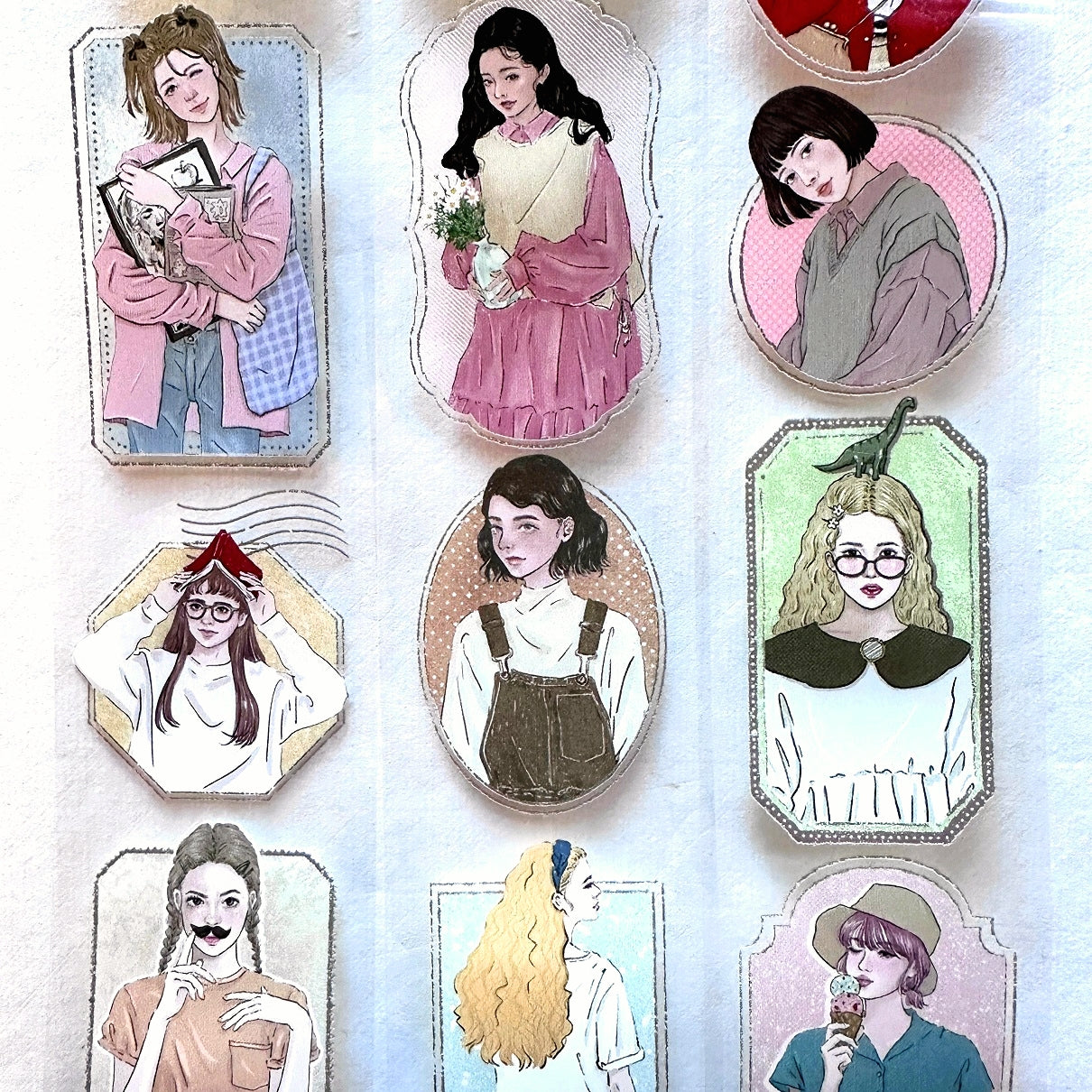 Frame Girl by Bon Bon Stickers - PET tape SAMPLES