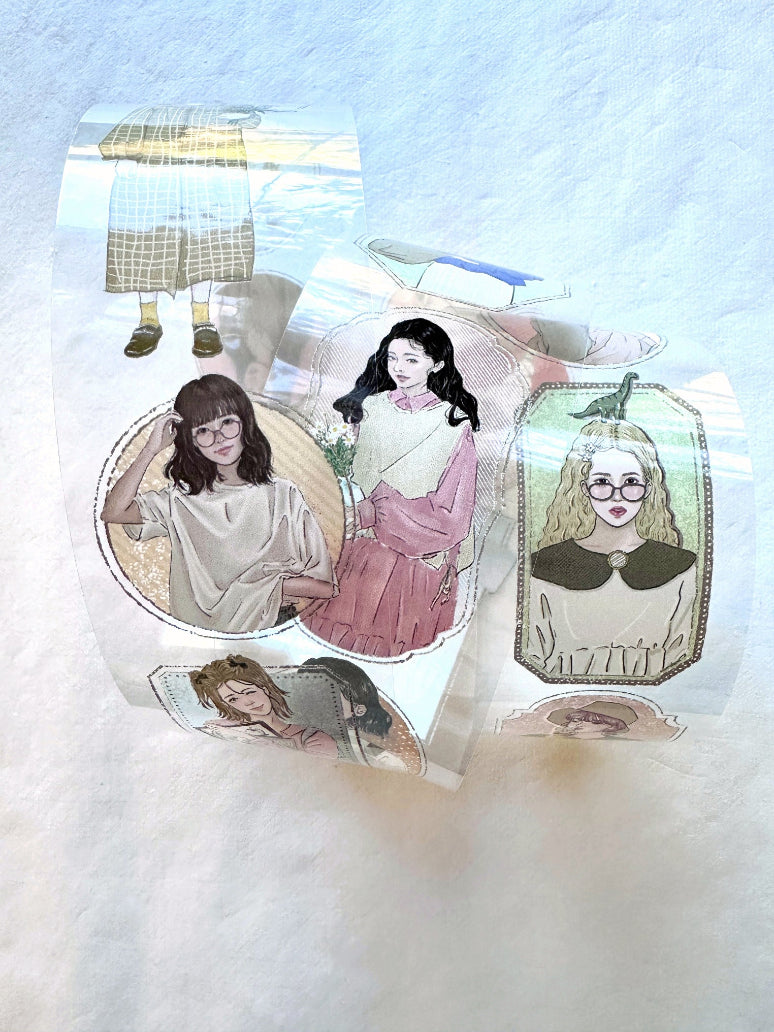 Frame Girl by Bon Bon Stickers - PET tape SAMPLES