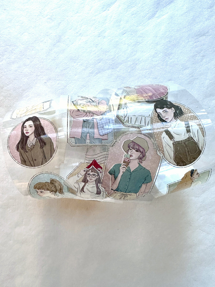 Frame Girl by Bon Bon Stickers - PET tape SAMPLES