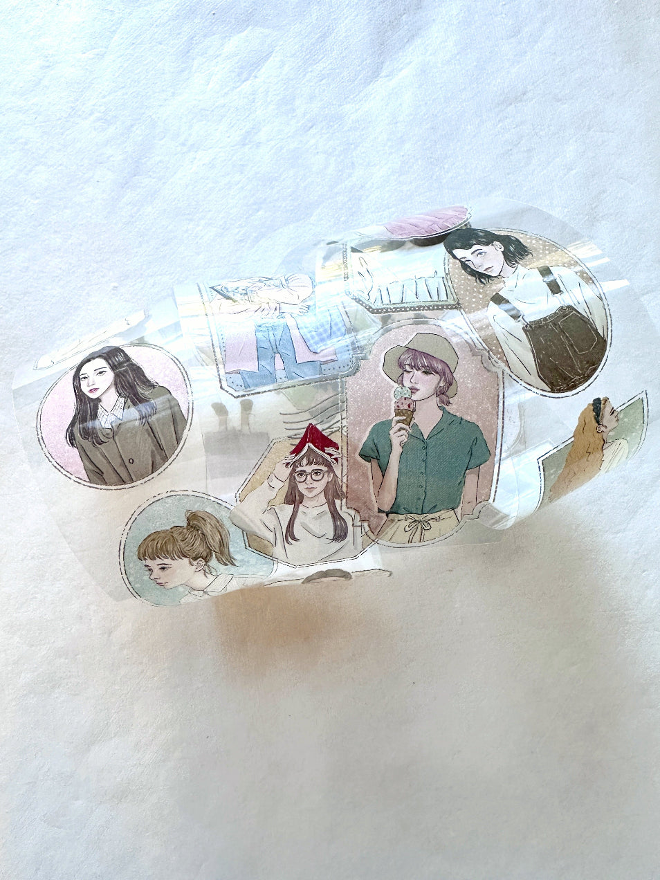 Frame Girl by Bon Bon Stickers - PET tape SAMPLES