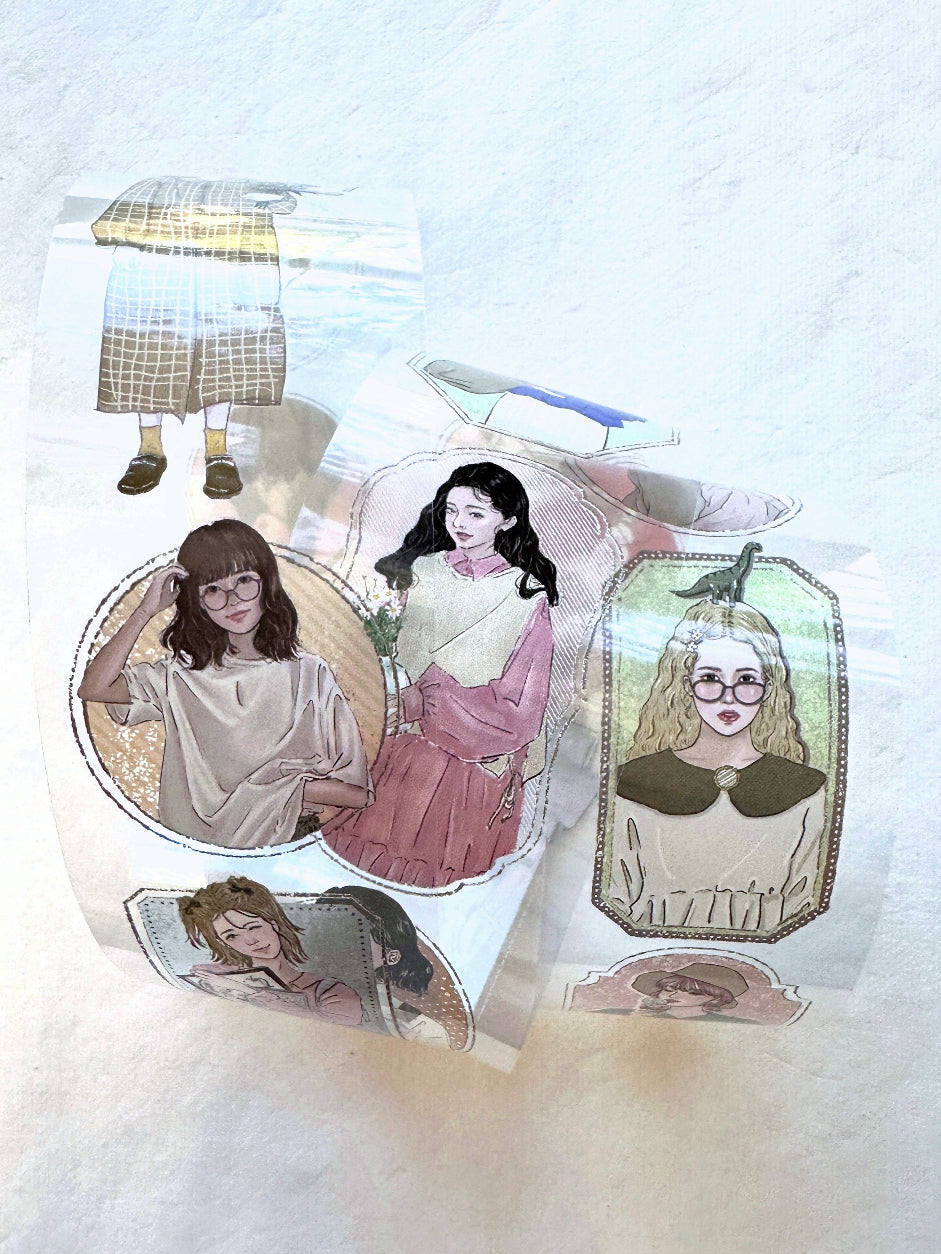 Frame Girl by Bon Bon Stickers - PET tape SAMPLES