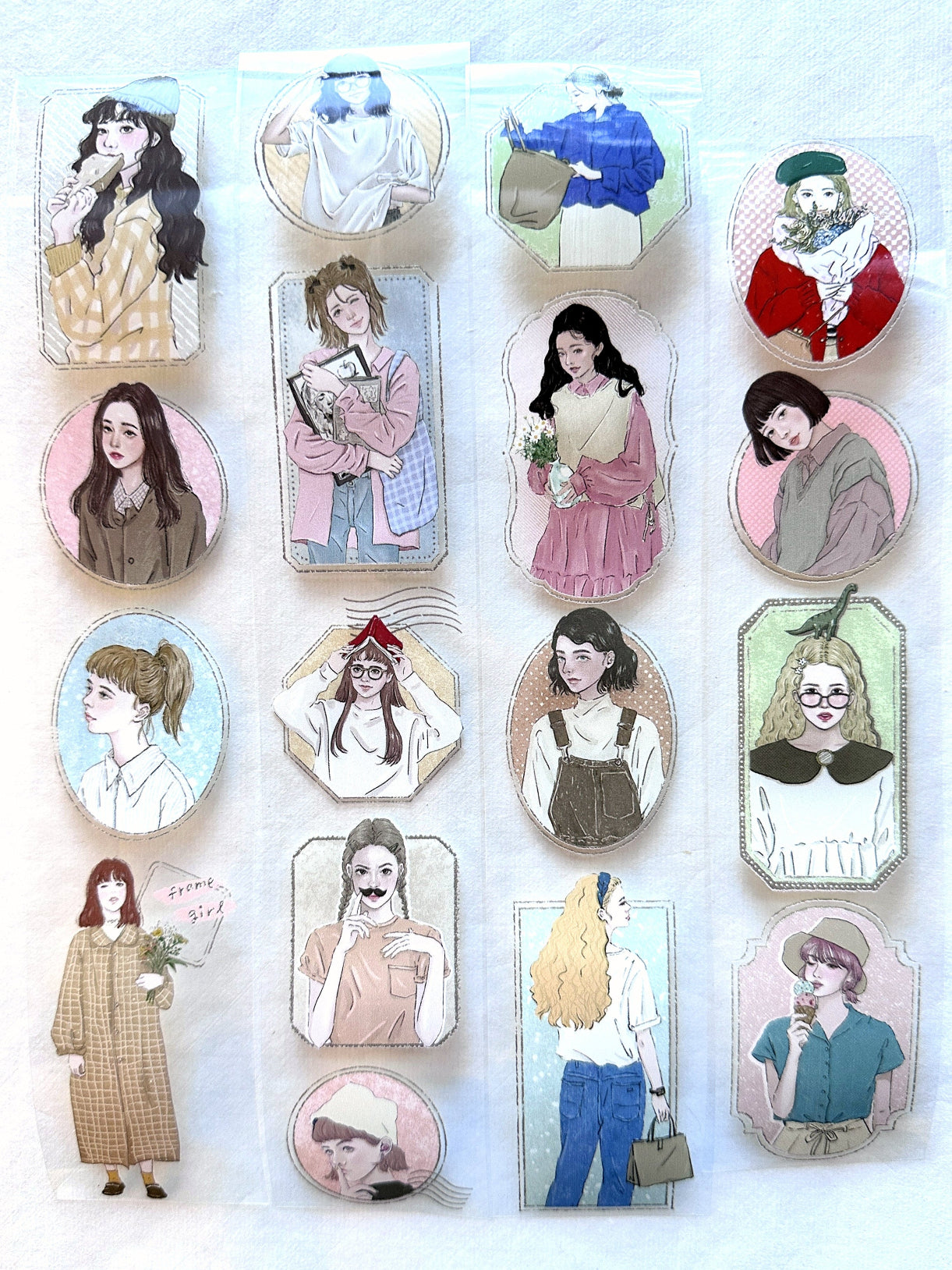 Frame Girl by Bon Bon Stickers - PET tape SAMPLES