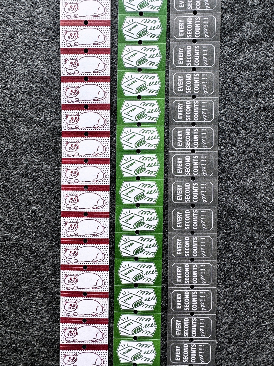 Bon Bon Stickers - three label sticker rolls SAMPLES