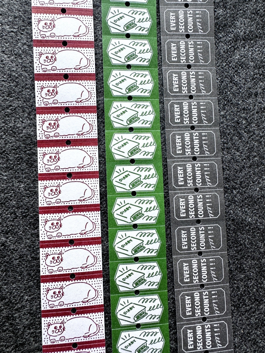 Bon Bon Stickers - three label sticker rolls SAMPLES