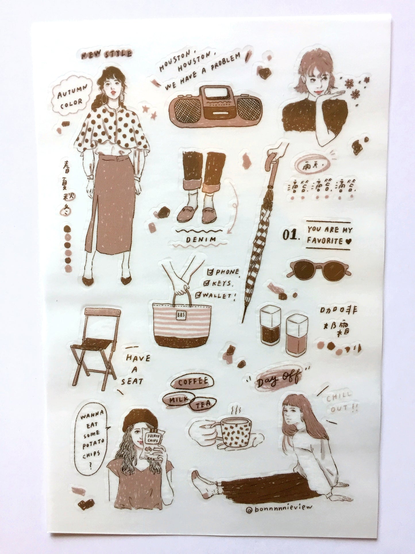 Many transfer stickers from Taiwan & Japan [Half-Packs]