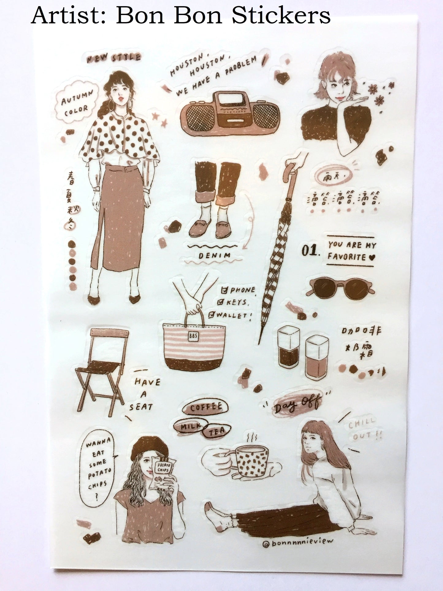 Many transfer stickers from Taiwan & Japan [Half-Packs]