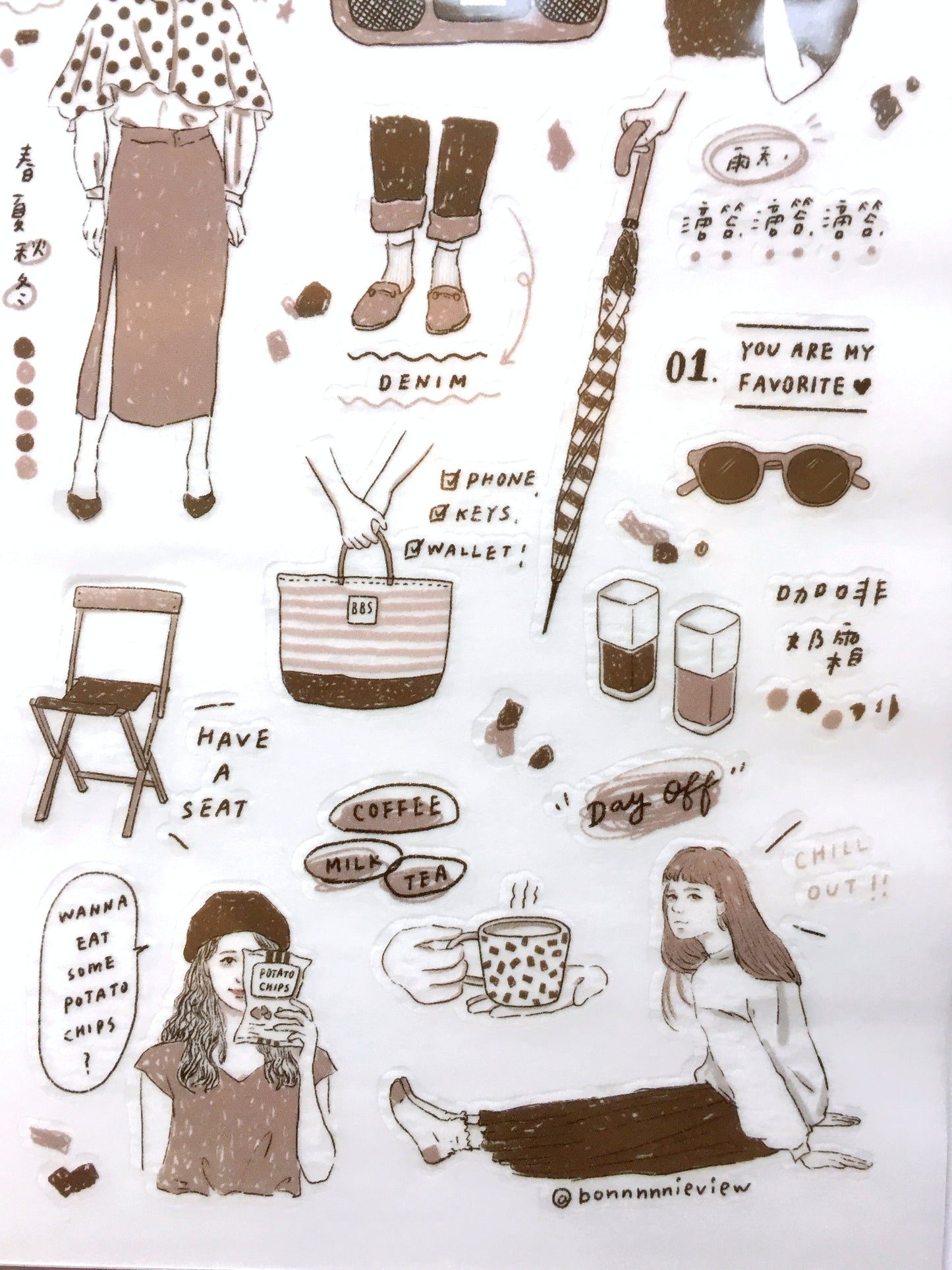 Many transfer stickers from Taiwan & Japan [Half-Packs]