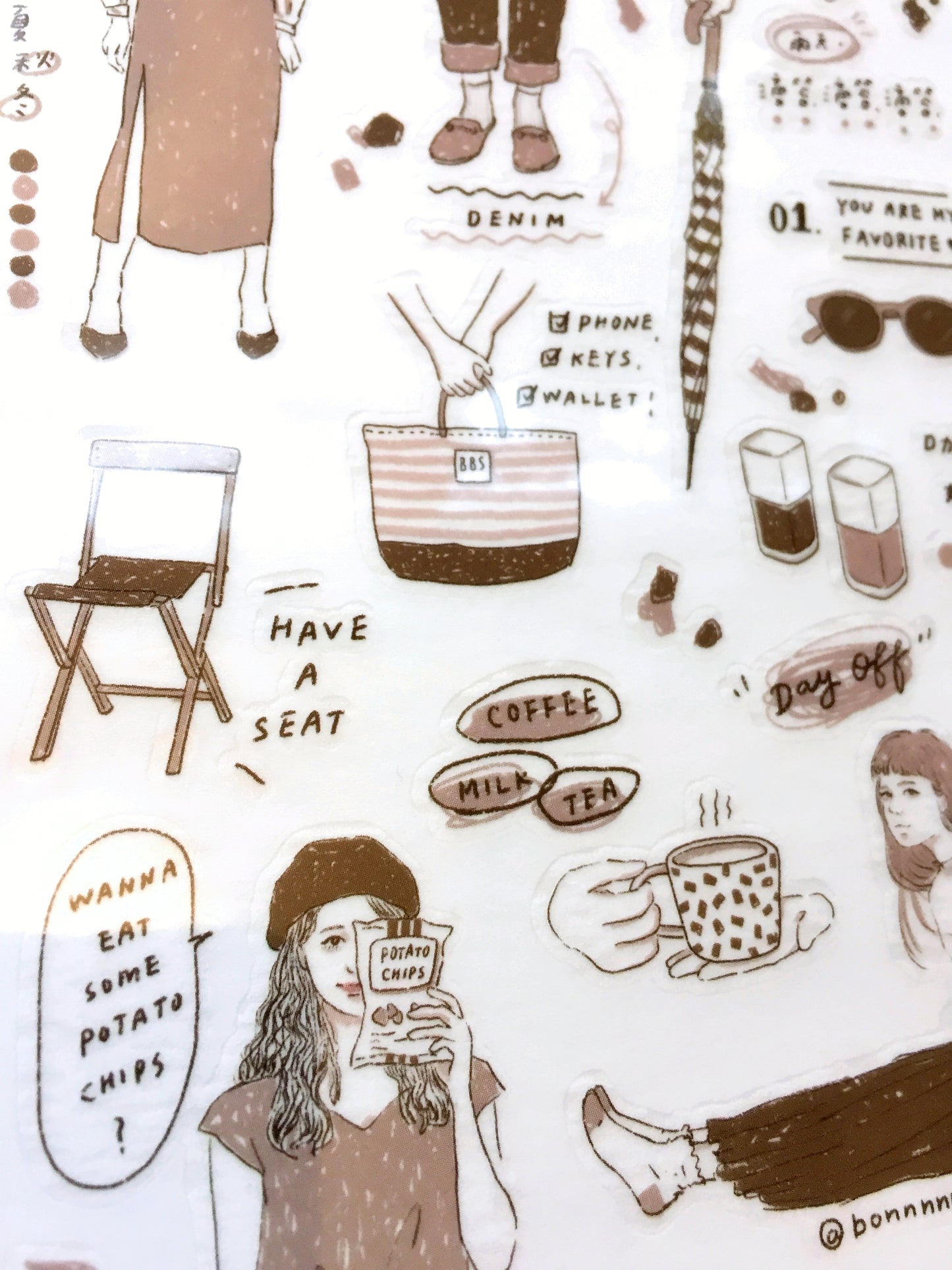 Many transfer stickers from Taiwan & Japan [Half-Packs]