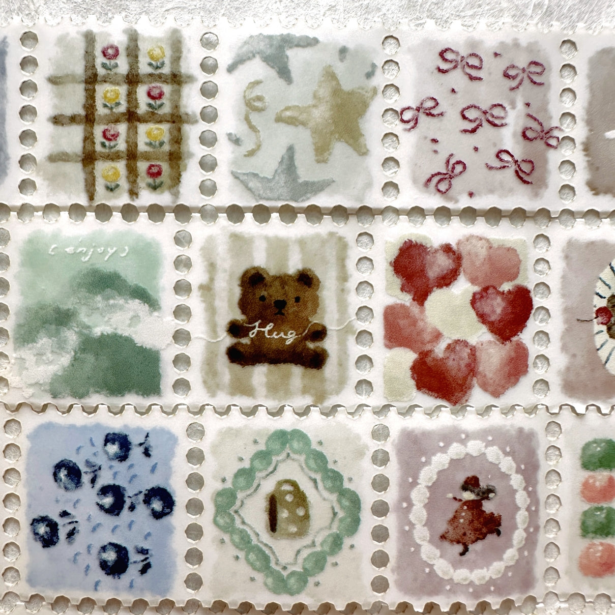 Breezy Studio - Fluffy stamp-style tracing paper tape SAMPLES